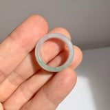 16.3mm A-Grade Natural Lavender Green Jadeite Ring Band No.162522