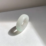16.3mm A-Grade Natural Lavender Green Jadeite Ring Band No.162523