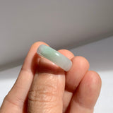 16.3mm A-Grade Natural Lavender Green Jadeite Ring Band No.162523