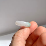 16.3mm A-Grade Natural Lavender Green Jadeite Ring Band No.162523