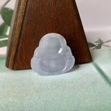 A-Grade Natural Bluish Lavender Jadeite Buddha Pendant No.171138