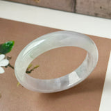 51.7mm A-Grade Lavender Green Jadeite Modern Round Bangle No.152160