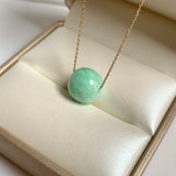 A-Grade Natural Moss On Snow Jadeite Barrel No. 172678