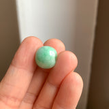 A-Grade Natural Moss On Snow Jadeite Barrel No. 172678
