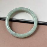 66.8mm A-Grade Light Green Jadeite Modern Round Bangle No.152152