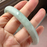 66.8mm A-Grade Light Green Jadeite Modern Round Bangle No.152152