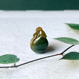 A-Grade Greenish Blue Jadeite Peach Pendant No.172277