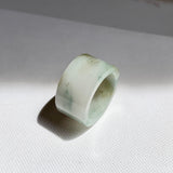 17.1mm A-Grade Natural Tri-Colour Jadeite Archer Ring Band No. 161853