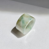 17.1mm A-Grade Natural Tri-Colour Jadeite Archer Ring Band No. 161853