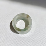 17.1mm A-Grade Natural Tri-Colour Jadeite Archer Ring Band No. 161853