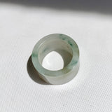 17.1mm A-Grade Natural Tri-Colour Jadeite Archer Ring Band No. 161853