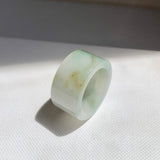 17.1mm A-Grade Natural Tri-Colour Jadeite Archer Ring Band No. 161912
