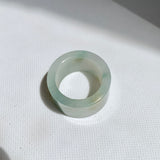 17.1mm A-Grade Natural Tri-Colour Jadeite Archer Ring Band No. 161912