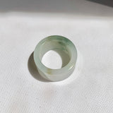 17.1mm A-Grade Natural Tri-Colour Jadeite Archer Ring Band No. 161912