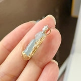 Icy A-Grade Natural Jadeite Goddess Of Mercy (Guan Yin) Pendant No.172818