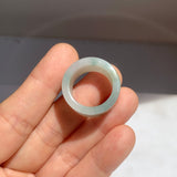 17.1mm A-Grade Natural Tri-Colour Jadeite Archer Ring Band No. 161912