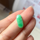 3.15 cts A-Grade Natural Apple Green Jadeite Saddle Piece No.130424