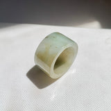 17.1mm A-Grade Natural Tri-Colour Jadeite Archer Ring Band No. 161454