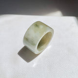 17.1mm A-Grade Natural Tri-Colour Jadeite Archer Ring Band No. 161454