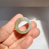 17.1mm A-Grade Natural Tri-Colour Jadeite Archer Ring Band No. 161454