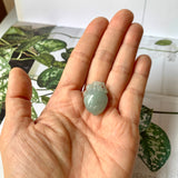 A-Grade Light Bluish Green Jadeite Peach Pendant No.172281