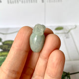 A-Grade Light Bluish Green Jadeite Peach Pendant No.172281