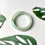 19.2mm A-Grade Natural Floral Jadeite Ring Band No.161971