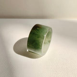 17.2mm A-Grade Natural Tri-Colour Jadeite Archer Ring Band No. 161933