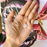 A-Grade Natural Lilac Jadeite Mini Donut Pendant No.172287