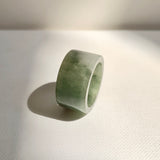 17.2mm A-Grade Natural Tri-Colour Jadeite Archer Ring Band No. 161933