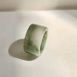 17.2mm A-Grade Natural Tri-Colour Jadeite Archer Ring Band No. 161933