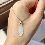 Icy A-Grade Jadeite Christmas Tree Pendant No.172514