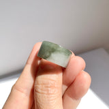 17.2mm A-Grade Natural Tri-Colour Jadeite Archer Ring Band No. 161933