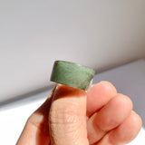 17.2mm A-Grade Natural Tri-Colour Jadeite Archer Ring Band No. 161933