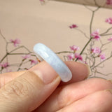 16.8mm A-Grade Natural Jadeite Joseon Dynasty Ring (Cherry Blossom) No.162555