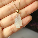 Icy A-Grade Jadeite Christmas Tree Pendant No.172515