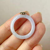 18.1mm A-Grade Natural Jadeite Joseon Dynasty Ring (Cherry Blossom) No.162556