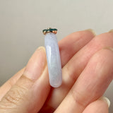 18.1mm A-Grade Natural Jadeite Joseon Dynasty Ring (Cherry Blossom) No.162556