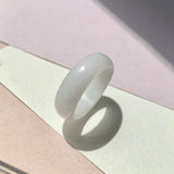 19.1mm A-Grade Natural Light Lavender Jadeite Ring Band No.161784