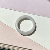 19.1mm A-Grade Natural Light Lavender Jadeite Ring Band No.161784