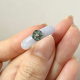 18.1mm A-Grade Natural Jadeite Joseon Dynasty Ring (Cherry Blossom) No.162556