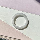 19.1mm A-Grade Natural Light Lavender Jadeite Ring Band No.161784