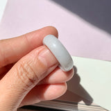 19.1mm A-Grade Natural Light Lavender Jadeite Ring Band No.161784