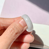 19.1mm A-Grade Natural Light Lavender Jadeite Ring Band No.161784