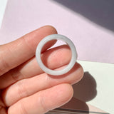 19.1mm A-Grade Natural Light Lavender Jadeite Ring Band No.161784