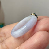 17mm A-Grade Natural Jadeite Joseon Dynasty Ring (Cherry Blossom) No.162557