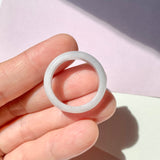 19.1mm A-Grade Natural Light Lavender Jadeite Ring Band No.161784