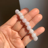 8.8mm A-Grade Natural Lilac Jadeite Beaded Bracelet No. 220564
