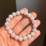 8.8mm A-Grade Natural Lilac Jadeite Beaded Bracelet No. 220564