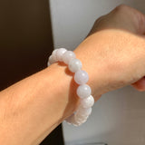 8.8mm A-Grade Natural Lilac Jadeite Beaded Bracelet No. 220563